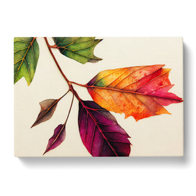 Watercolour Plant Leaf Vol.5 - Wrapped Canvas