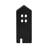 House Sculpture for Home Decor – Modern Decorative Objects and Figurines for Shelf Styling or Kitchen Decor – Tabletop Accent for Indoor Statues and Decorations – Black-2130618917