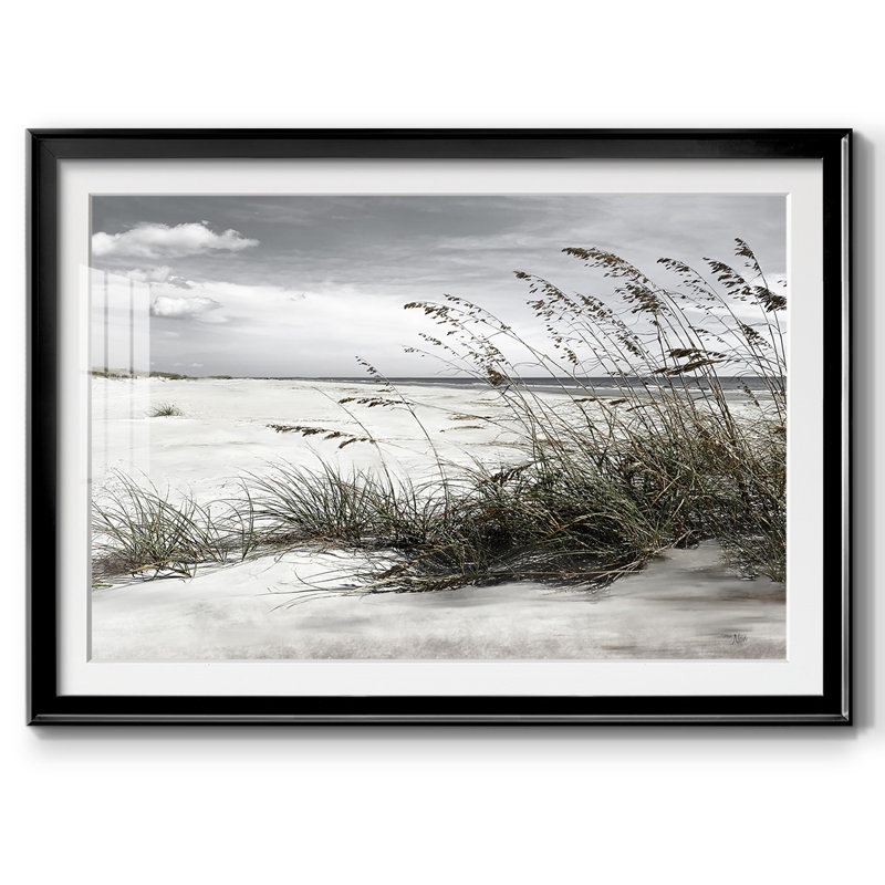 «Neutral Sea Oats», impression sur papier, H 15 po x l 21 po x P 1,5 po, Noir