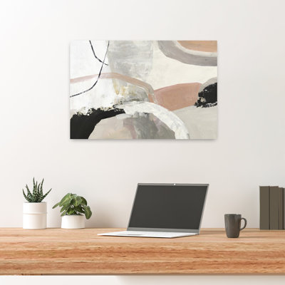 Art minimaliste géométrique abstrait subtil de sérénité