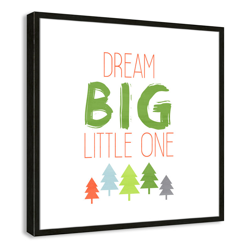 Dino Brave 2, art encadré, 26.5" H x 26.5" W x 1.18" D, Cadre boîte à grain de bois noir