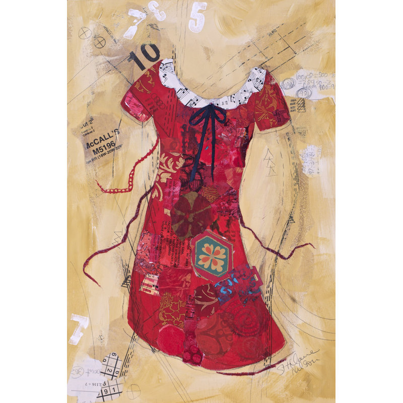 Dress Whimsy V by Elizabeth St. Hilaire - Wrapped Canvas Print, 91cm H x 61cm W
