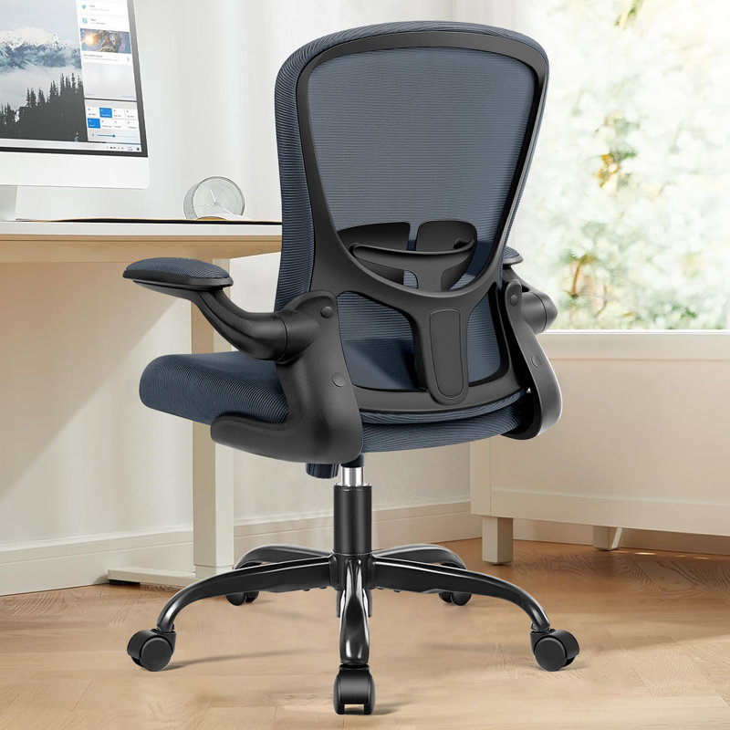 Ergonomic Home Office Mesh Task Chair Computer Chair, Grey/Black