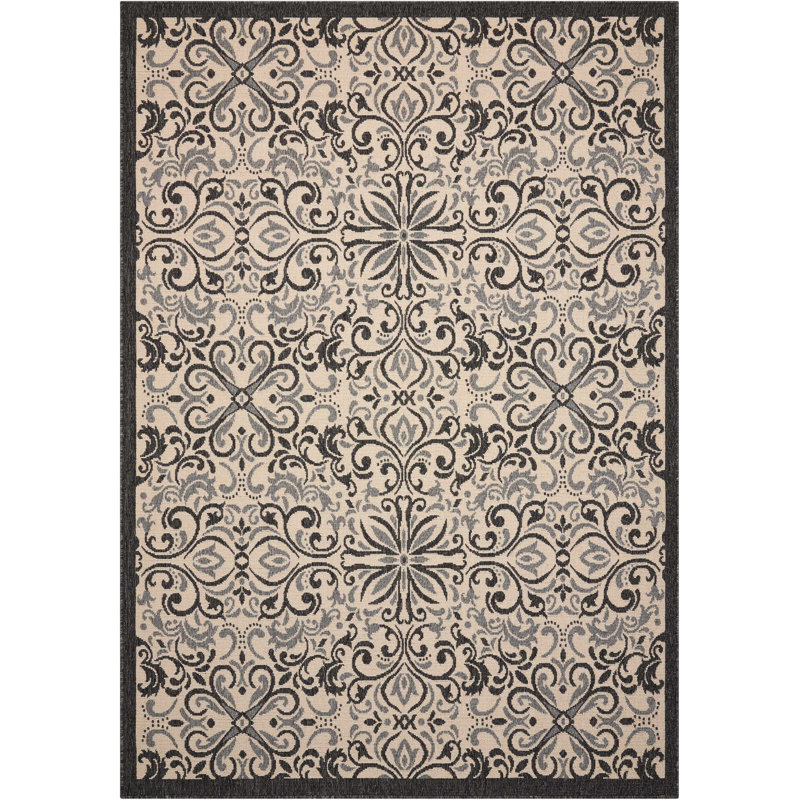 Tapis ivoire Janyce, Tapis de couloir 2 pi 3 po x 7 pi 6 po