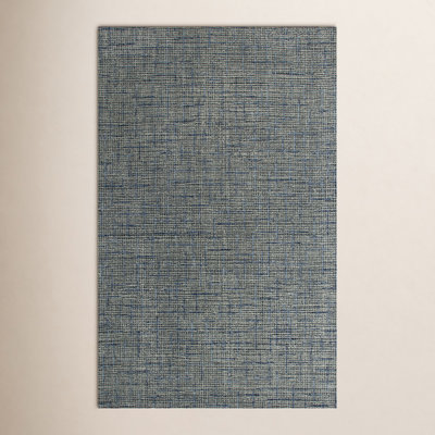 Caryville Gray Hand-Tufted Geometric Wool Rug