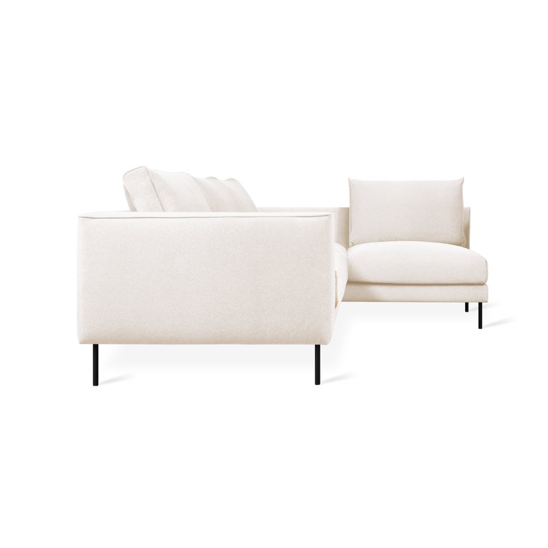 Renfrew Sectional, Merino Cream  Polyester, Right Hand Facing