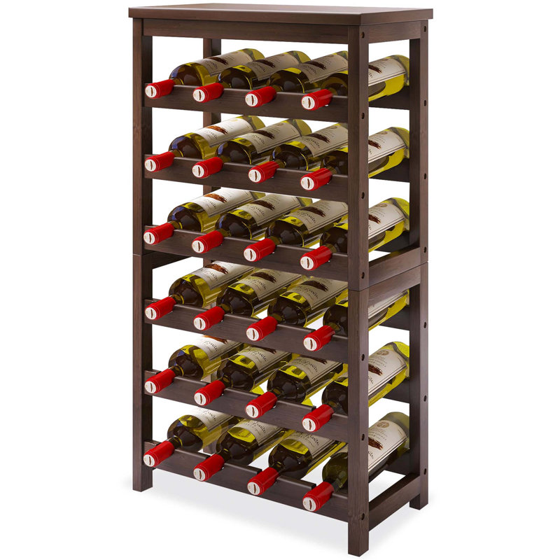 Bacote Wine Bottle Rack, Mahogany
