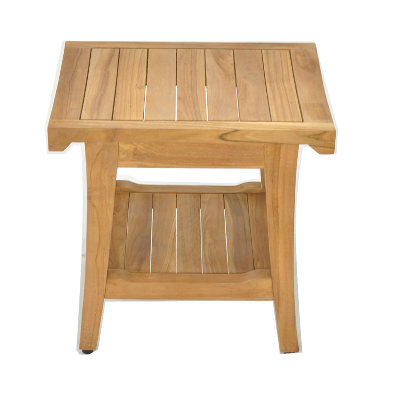 Whitley 18'' W Teak Shower Bench