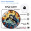 Horloge murale baleine - Horloge murale 12 po