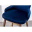 Ensemble de 2 tabourets de bar rembourrés en tissu Leland, bleu