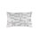 Capri Linen Blend and Velvet Geometric Lumbar Pillow Cover & Insert