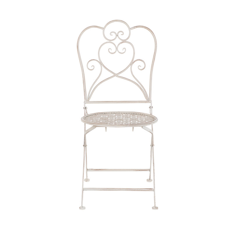 Mirando Folding Patio Dining Side Chair with Cushion