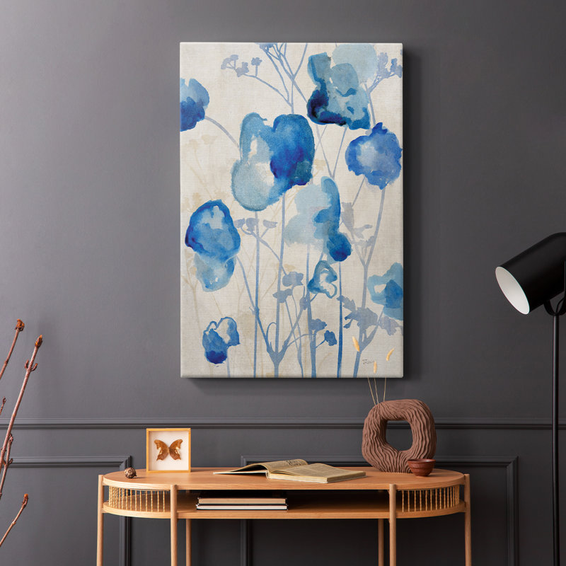 Aube bleue - Cavas enveloppés de galerie, H 18 po x l 12 po