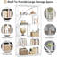 Étagère de rangement à 5 niveaux de 70,47 po avec 8 tablettes ouvertes pour espaces de vie modernes-942244370