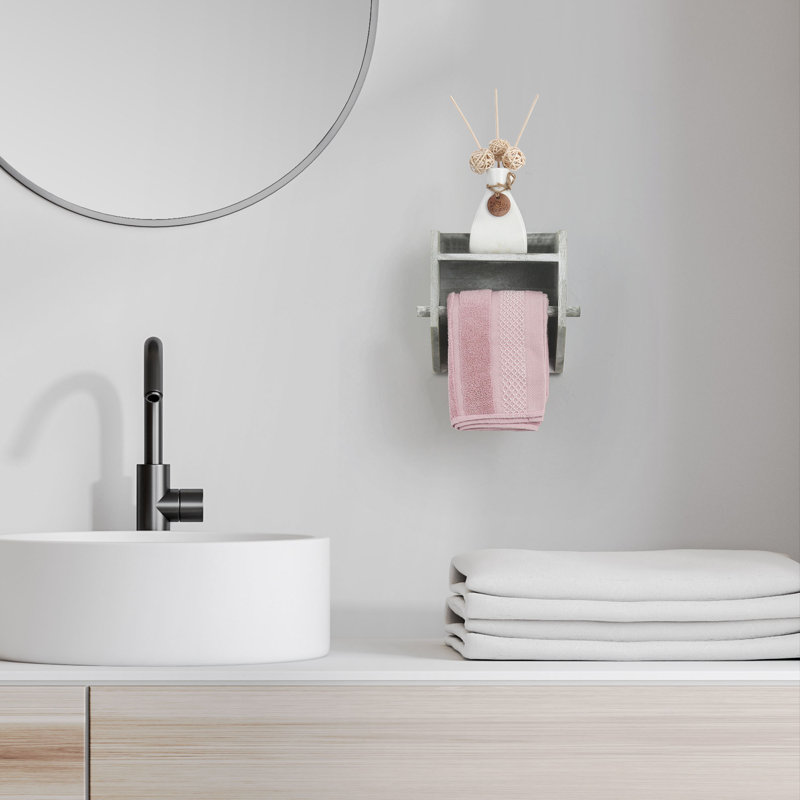 Porte-papier hygiénique mural en bois
