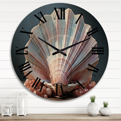 Horloge murale en bois massif Ninaire