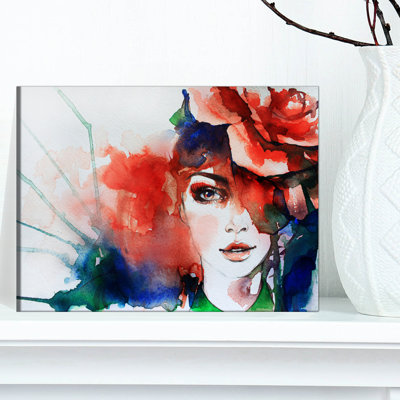 Rose - Illustration abstraite - impression