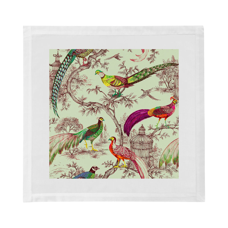 Cotton Blend Square Napkins, Meadow