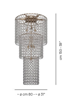 Minigiogali Ceiling Lamp Ca3 Black Matt Bronze 1 E26 Ul, Matte Bronze, Crystal Transparent