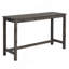 Ensemble de table de bar 4 pièces avec prise de courant, ensemble de table de bar avec chaises, table de bar avec tabourets, table de canapé avec 3 tabourets rembourrés pour le salon, la salle à manger et le chêne clair-1447266791