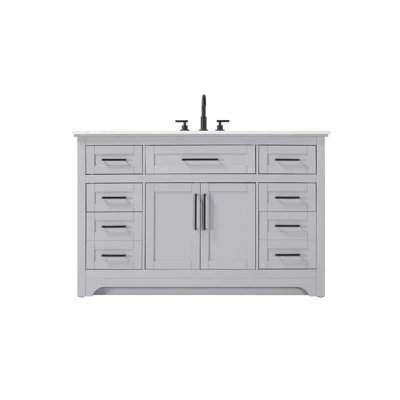 Meuble-lavabo simple 54 po gris