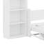 Lit escamotable peu encombrant avec bureau et tablettes-168136459