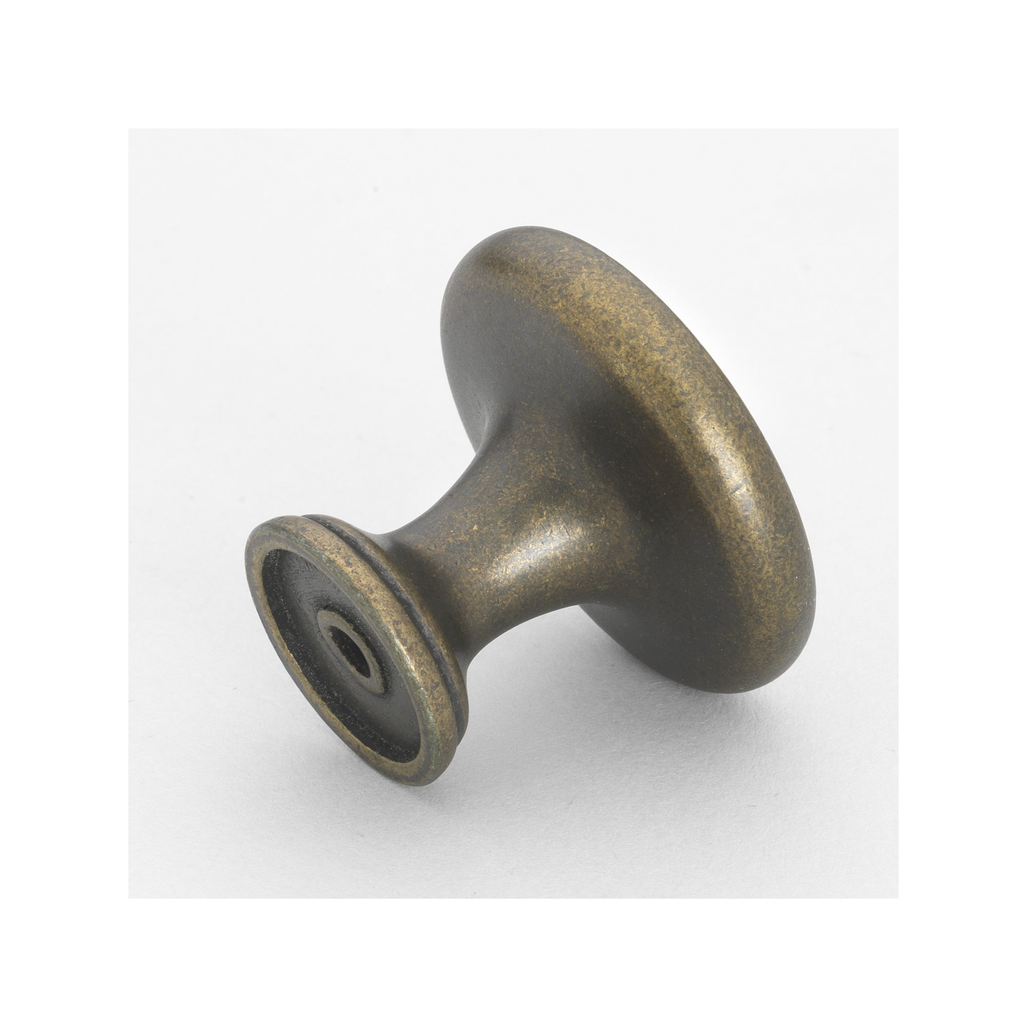 Mushroom Knob Multipack, Antique Brass