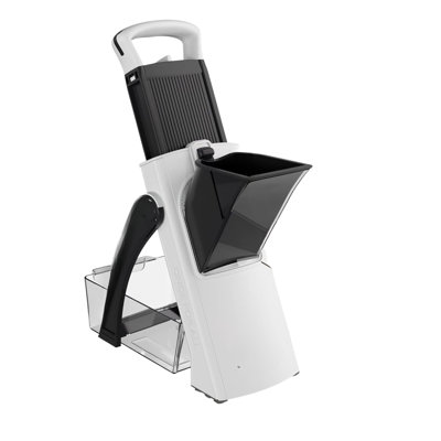 Mandoline Slicer Plus - mise à niveau - hachoir à légumes réglable avec pales amovibles - coupe-frites - grande taille - ustensile de cuisine