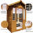 Outdoor Sauna Far Infrared Saunas App Control  Red Cedar and Hemlock 1800W Low-EMF for Two Person