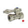 Kingston Brass Vintage 1/2-Inch FIP x 1/2 or 7/16-Inch Slip Joint Quarter-Turn Straight Stop Valve