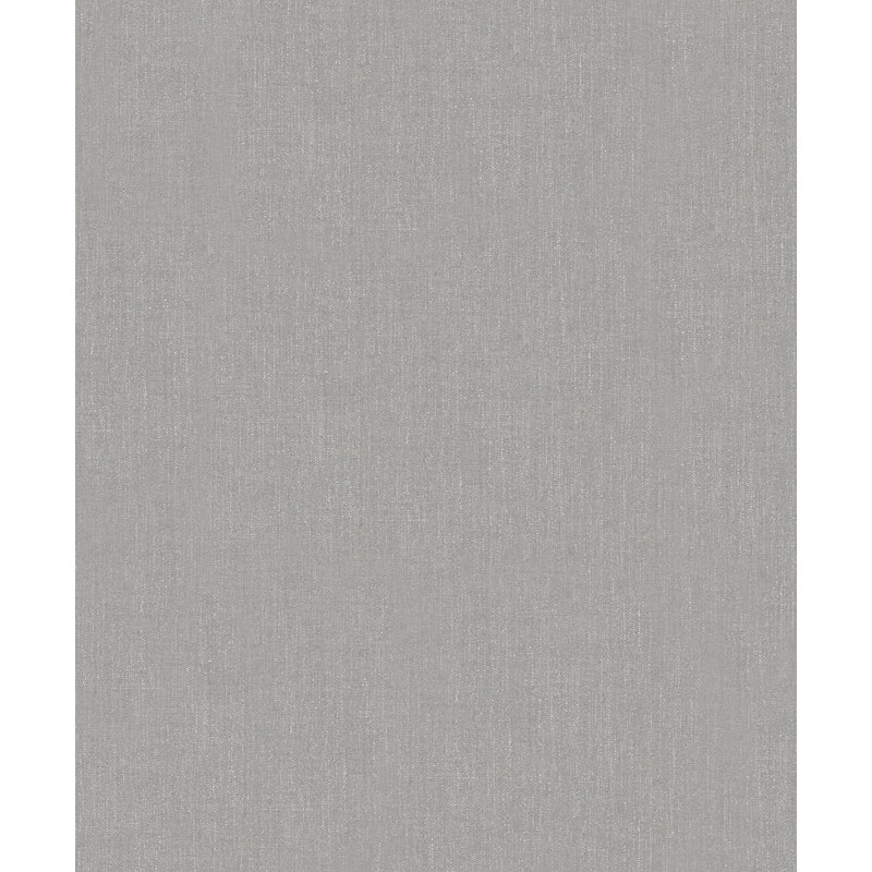 Rouleau de papier peint uni tissé texturé L 33 pi x l 21 po, gris
