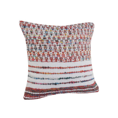 Square_Ox Bay Hand Woven Stripe Cotton Blend Pillow Pillow