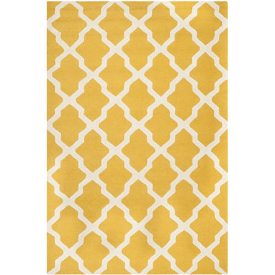 Cannen Hand Tufted Wool Geometric Rug