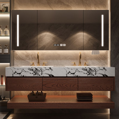 Simple and modern bathroom cabinet