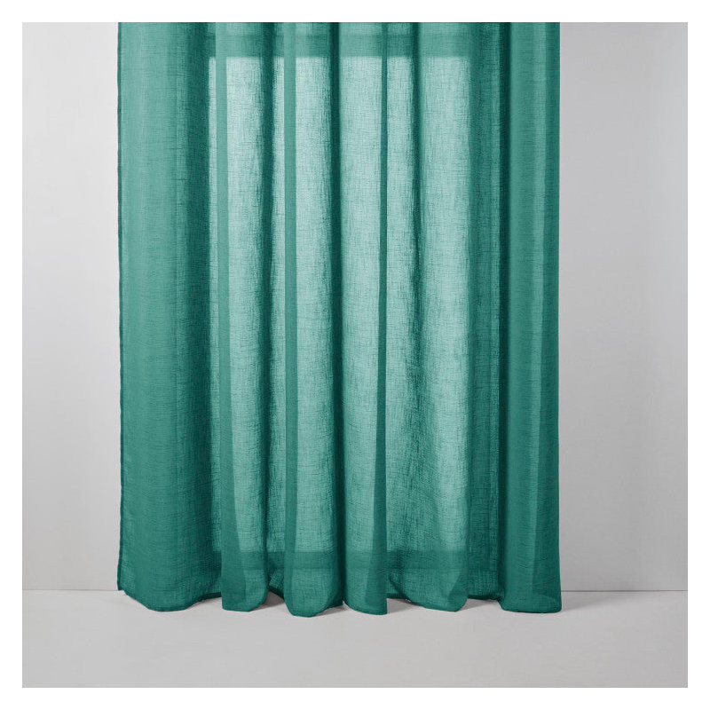 Sheer Curtain Single Panel, 145cm x 298cm, Green