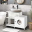 Bathroom Cat Litter Box Hideaway with Divider