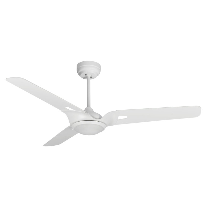 Ventilateur de plafond intelligent intérieur / extérieur Hoffen, ensemble d'éclairage à DEL à intensité variable et télécommande, fonctionne avec l'assistant Google, Amazon Alexa et les raccourcis Siri.