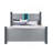 Silver Bed With Speakers-114236406