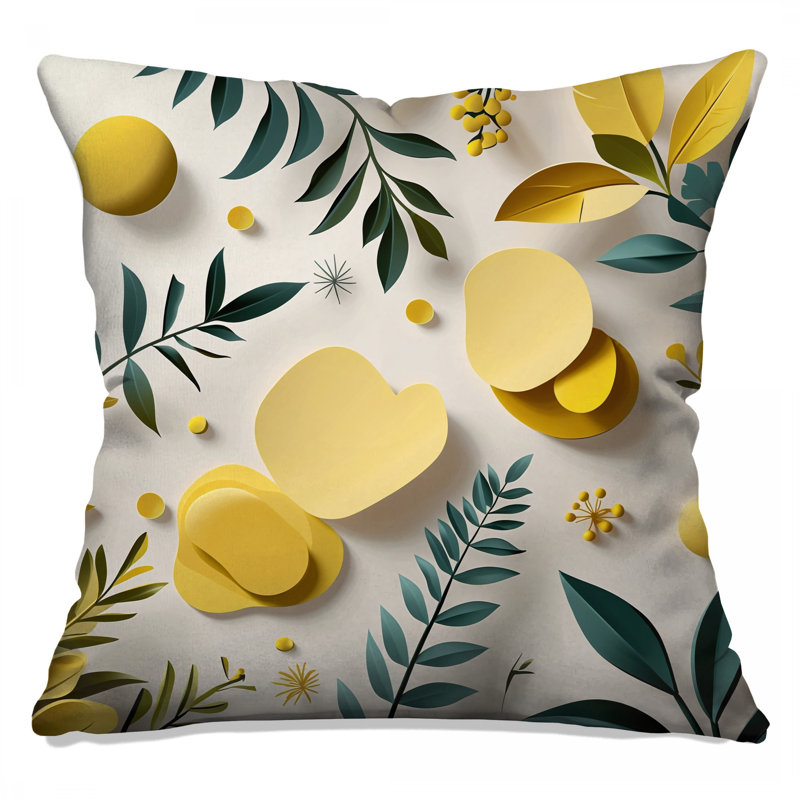 Coussin Botanical, 14 X 14 pouces