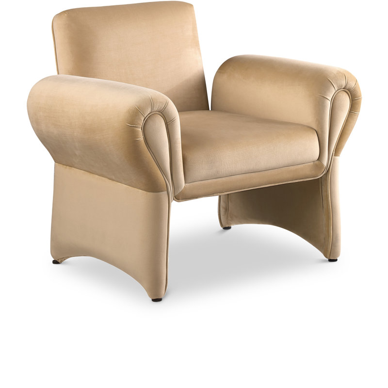 Fleurette 36,5 de large, Velours brun clair