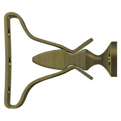 Deltana SDH193U5 Shutter Door Holder; 2-3/4"; Antique Brass Finish
