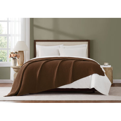 Brooklyn Loom Cotton Waffle Bed Blanket
