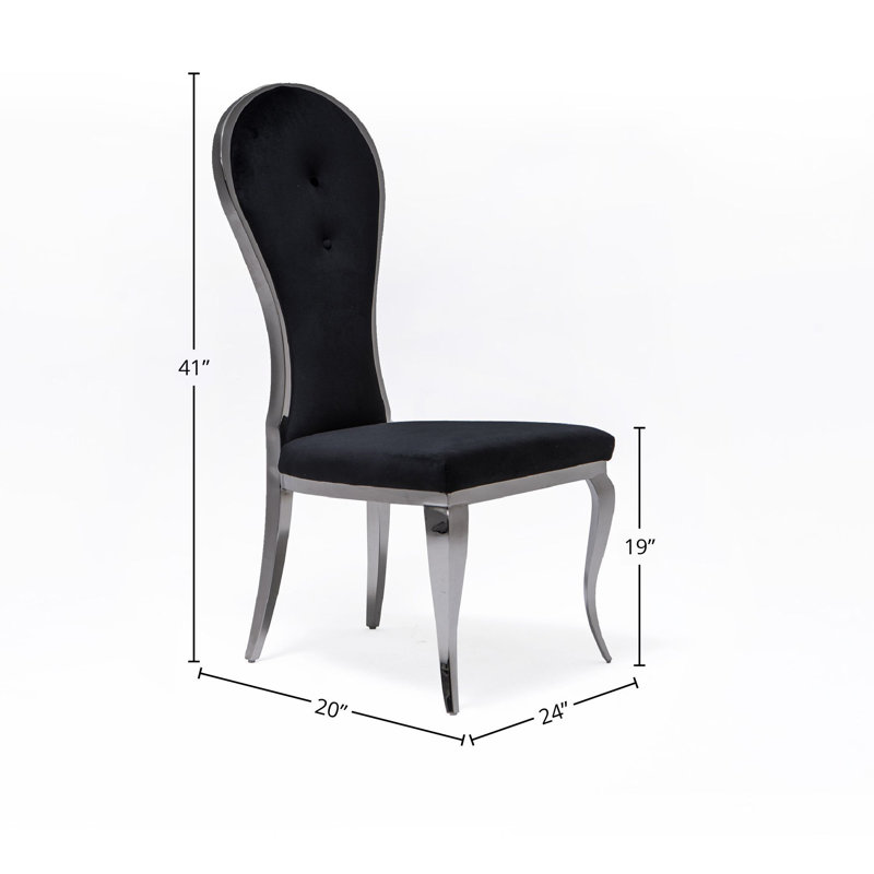 Fauteuil d'appoint en velours, Noir, Blanc