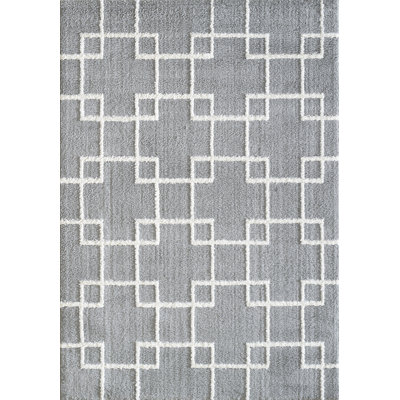 Tapis argenté area Kempf