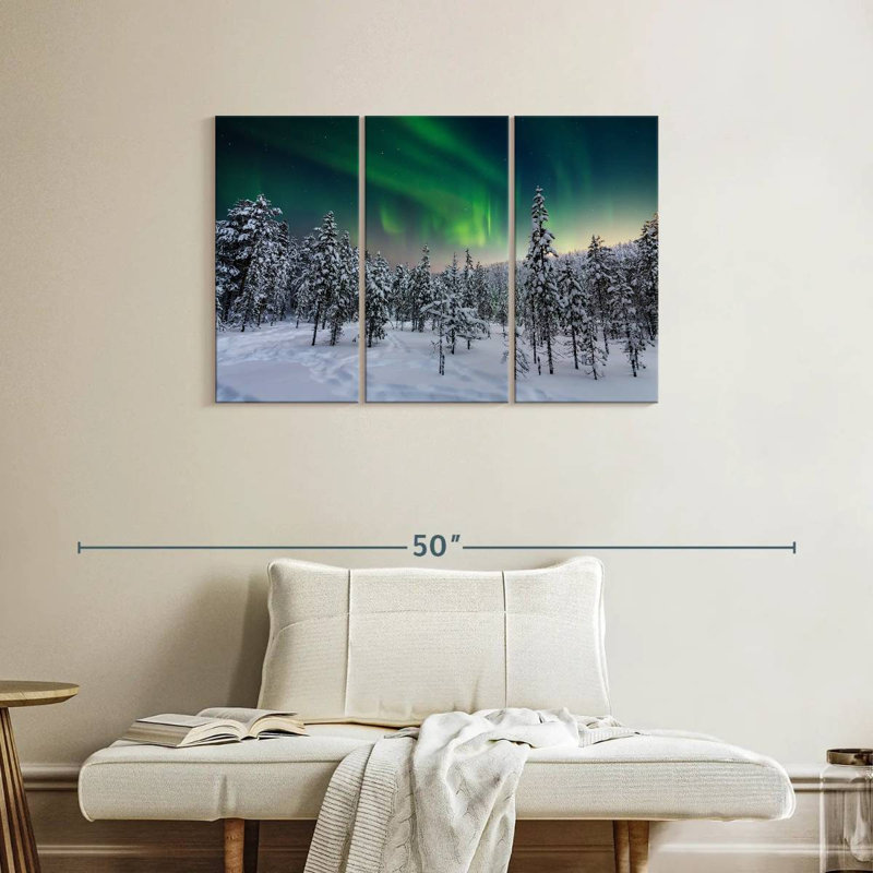Arbres de Laponie recouverts de neige Alvord, H 24 po x l 38 po