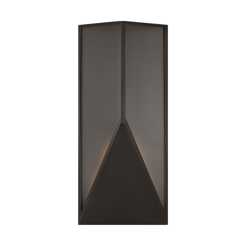 Punto LED Outdoor Wall Lantern, Bronze, 22.2" H x 4.7" W x 10" D
