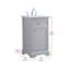 Meuble-lavabo simple 19 po Hermes-2016594844