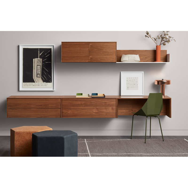 Wonder Wall 2.0 Solid Wood Accent Cabinet, Walnut