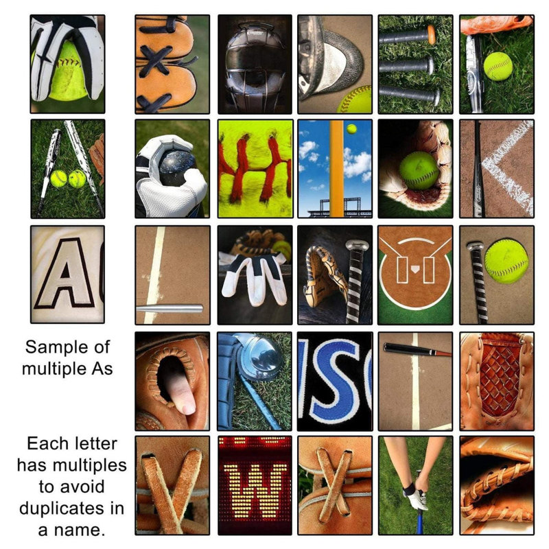 Personalized Softball Name Art Sign, Yes