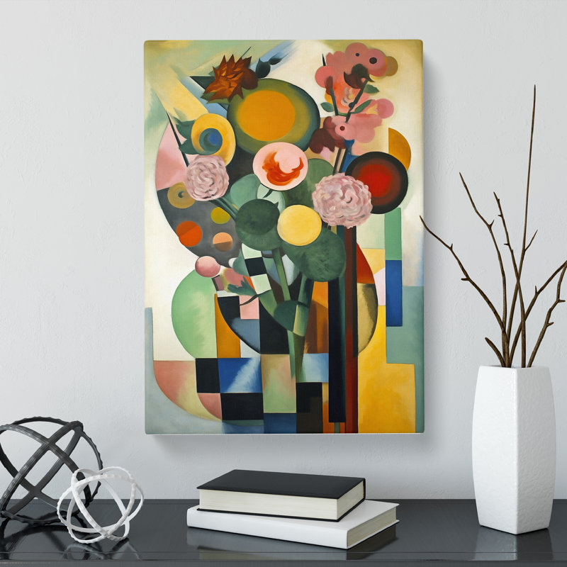 Bauhaus Flowers Vol.3 - Wrapped Canvas, 50cm H x 35cm W x 3cm D